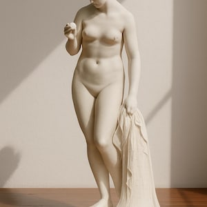 Venus with the Apple Statue – Classical Goddess Aphrodite Figure, Elegant Greek Mythology Sculpture for Home Decor