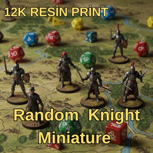 Random Knight Miniatures -12k resin Print -Japanese Style - For Desktop games,Dnd and Collectible