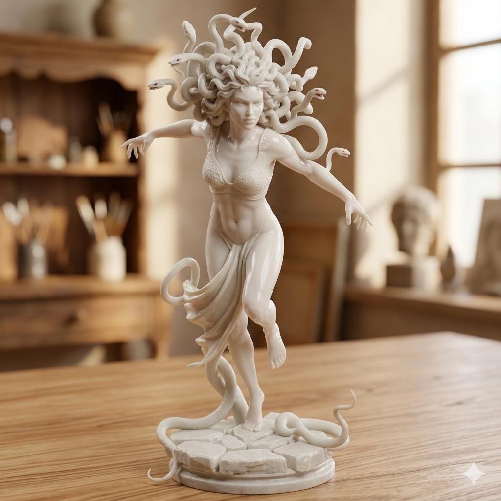 Medusa Statue - Etsy Canada