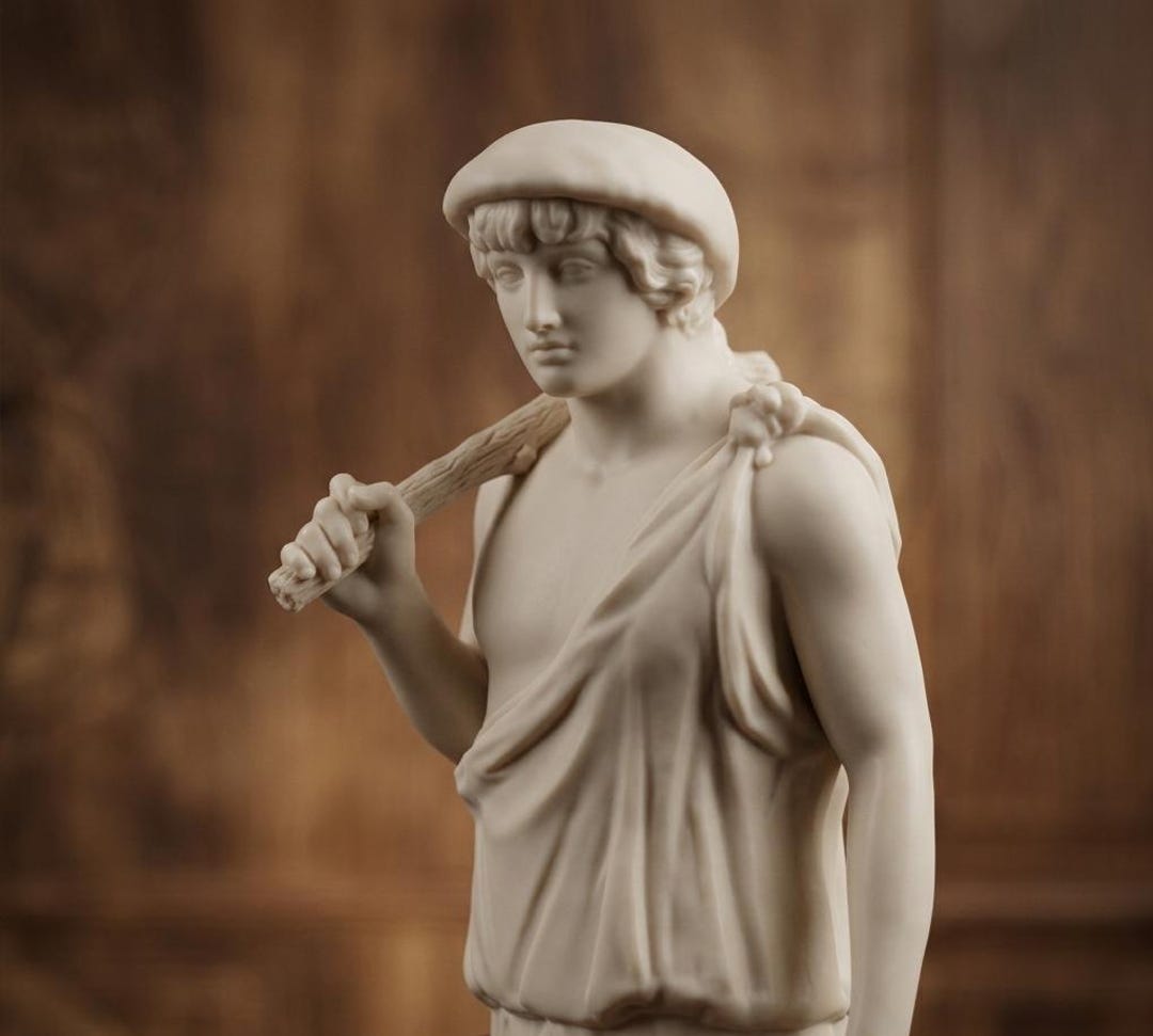 Antinous as Aristaeus Statue – Classical Roman Youth God Sculpture ...