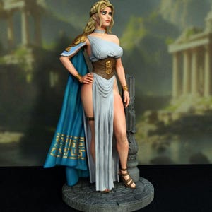 Aphrodite 12K Resin Model Kit – Goddess of Love and Beauty – Customizable Fantasy Figurine – Unpainted or Handmade Paint
