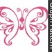 PATTERN - Pink Butterfly Crochet Graph - Graphghan