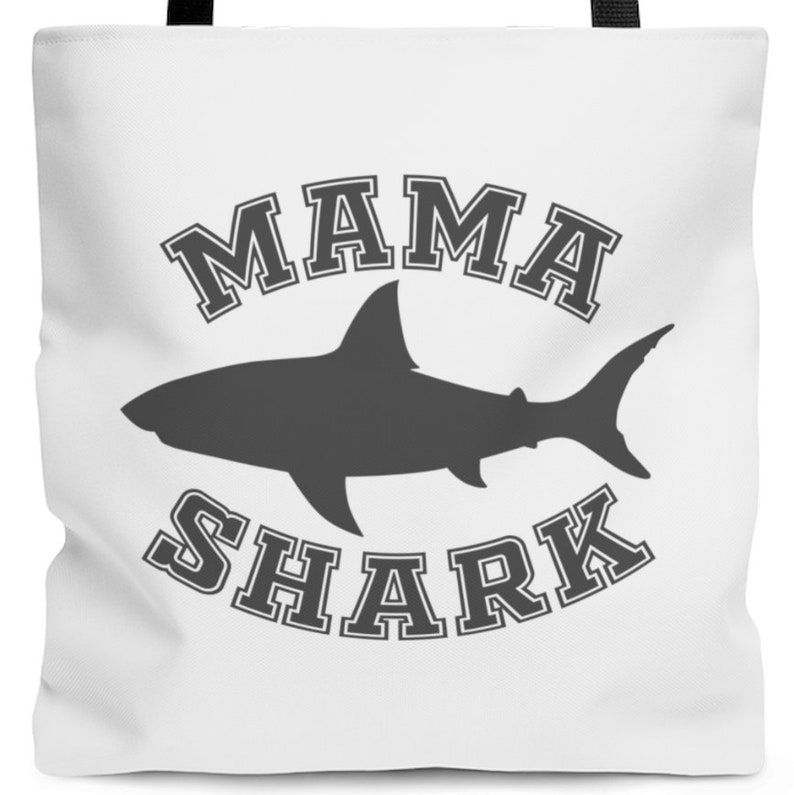 3 Sizes Mama Shark Tote Bag