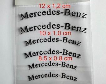 6 adesivi per pinze freno Mercedes Benz, resistenti al calore - neri