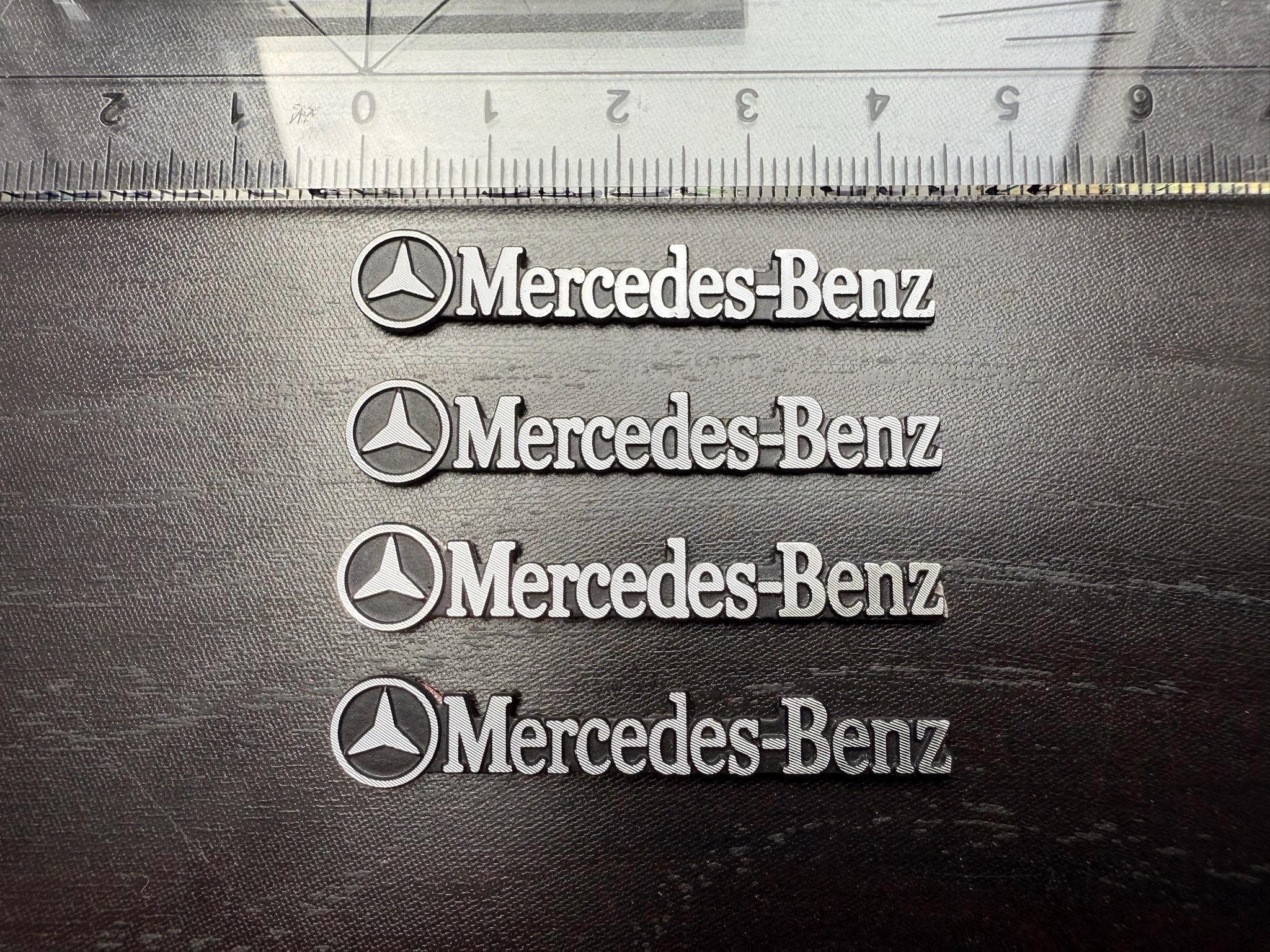 4 X Mercedes Benz Sticker Emblem Logo Decal - Aluminum - Etsy