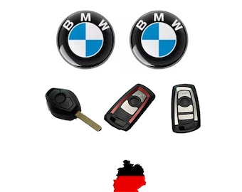 2 emblemas de llave BMW de 11 mm, adhesivos autoadhesivos de epoxi para llaves