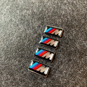 Adesivo Emblema BMW M Performance para Rodas e Aros 3D - 17 x 9 mm