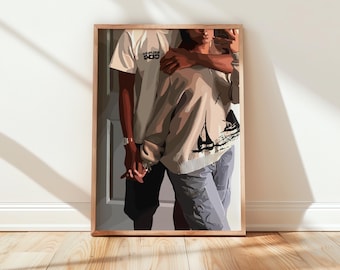 Black Woman Art, Modern Art, Black Woman Wall Art, Black Girl Wall Art, African wall art, Black girl art, Wall Art Digital, Fashion Art