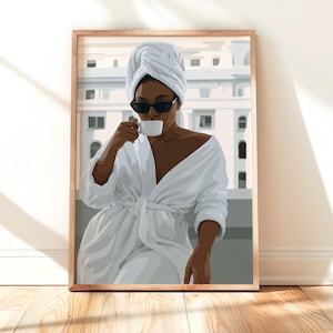 Black Woman Art Print: Fashion Illustration (Digital Download)
