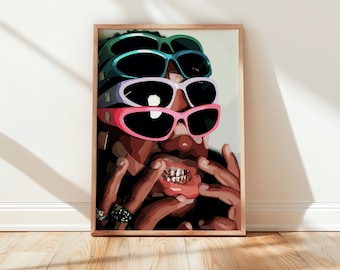 Black man Art, Modern Art, Black Woman Wall Art, Black Girl Wall Art, African wall art, Black girl art, Wall Art Digital, Fashion Art