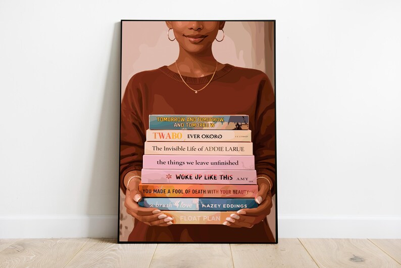 2 set art, Black Woman Art, Modern Art, Black Woman Wall Art, Black Girl Wall Art, wall art, Black girl art, Wall Art Digital, Fashion Art image 3