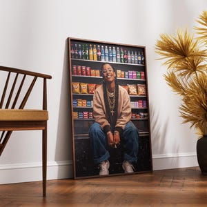 2 set art, Black Woman Art, Modern Art, Black Woman Wall Art, Black Girl Wall Art, wall art, Black girl art, Wall Art Digital, Fashion Art image 4