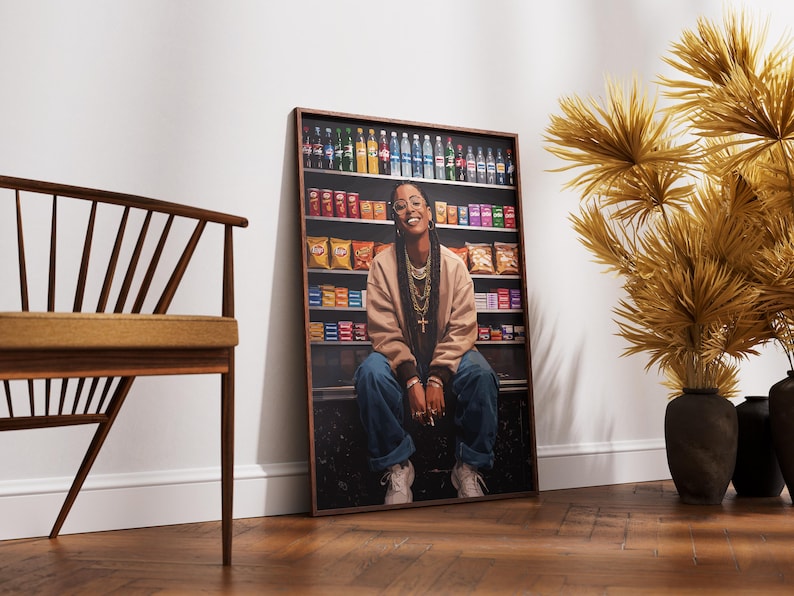 2 set art, Black Woman Art, Modern Art, Black Woman Wall Art, Black Girl Wall Art, wall art, Black girl art, Wall Art Digital, Fashion Art image 4