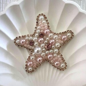 Starfish Beaded Sew On Patch | Beach Crafts | Coastal Beads | DIY Embellishment