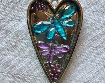 Dragonfly Love pendant