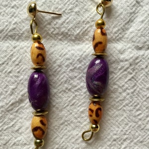 Royal Purple earrings