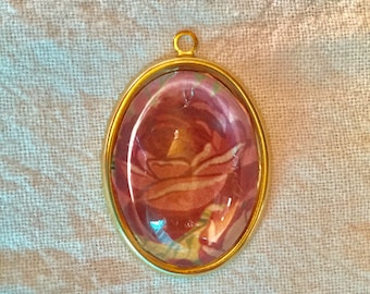 Pink Rose pendant