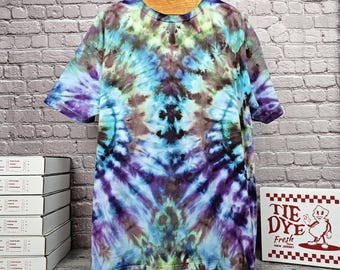 2X Tall Tie Dye - Hanes Beefy-T Shirt - Hand-Dyed Heavyweight Cotton Tee
