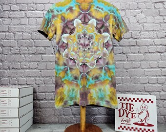 Small Hand-Dyed Tie-Dye Tee: Unisex Bella + Canvas 3001