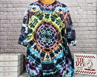 4X Tall Tie Dye - Hanes Beefy-T Shirt - Hand-Dyed Heavyweight Cotton Tee