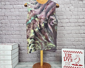 M - Tie Dye Muscle Tank Top - Bella Canvas Unisex Sleeveless Shirt - Summer Festival Rave Tee
