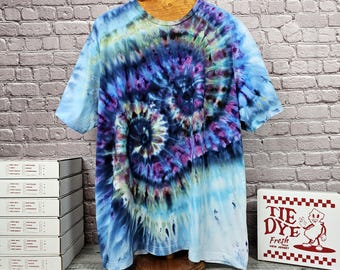 4XL Handmade Tie-Dye Crew Neck Tee - Unisex Bella + Canvas 3001 - Fun Gift Box