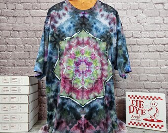 4X Tall Tie Dye - Hanes Beefy-T Shirt - Hand-Dyed Heavyweight Cotton Tee