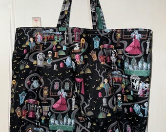 Walt Disney’s Haunted Mansion- Handmade Tote Bag (black)
