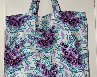 Handgemachte Tragetasche - Shadow Shark & Schulkreuzung von Tula Pink