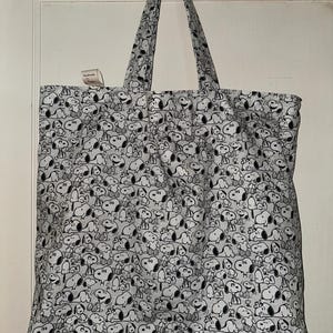 Die vielen Emotionen von Snoopy Handmade Reversible Waschbar Einkaufstasche