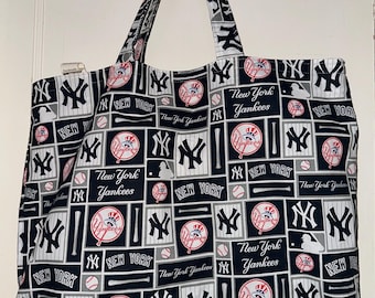 Baseball Is Here in a Reversible, Washable, Sturdy Yankees Tote Bag