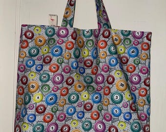 Bingo Lovers Unite - Washable, Reversible, Sturdy But Classy Tote Bag
