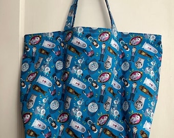 Walt Disney’s Haunted Mansion- Handmade Tote Bag (aqua)