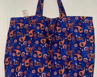 Bolsa de mano reversible y lavable hecha a mano de los Gators de la Universidad de Florida