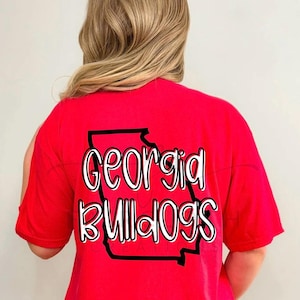 Ga Bulldogs Scribble State
