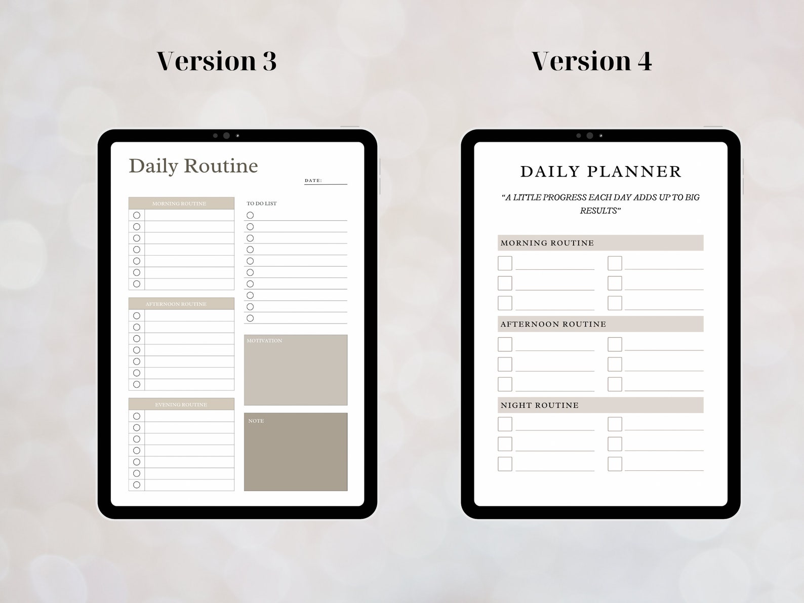 Daily Routine, Printable PDF, Fillable PDF, A4, A5, Goodnotes, Ipad ...