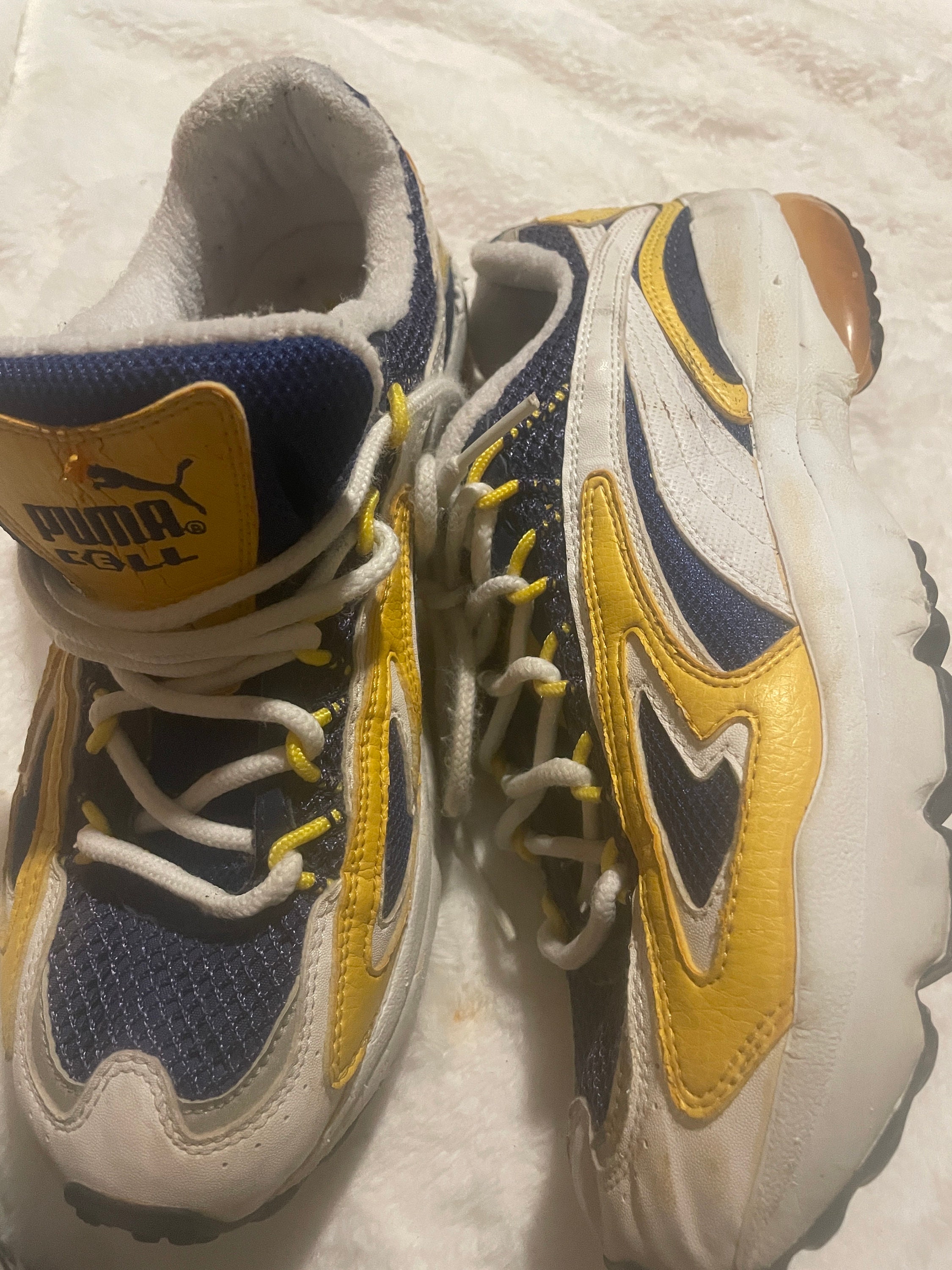 Vintage Puma Cell Tennis Running Shoes Sz 9.5 Etsy