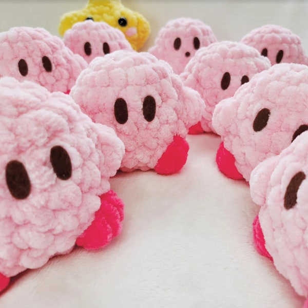 Crochet Mini Kirby Plush