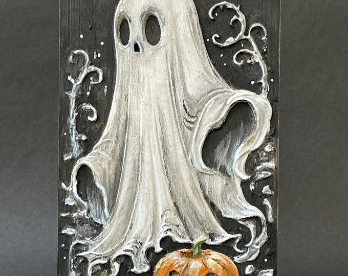 Wood Carved Ghost - Whisper