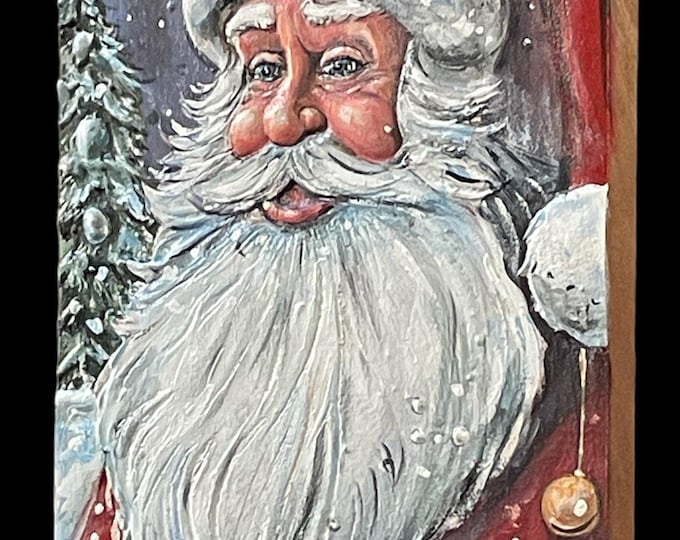 Wood carved Santa Claus