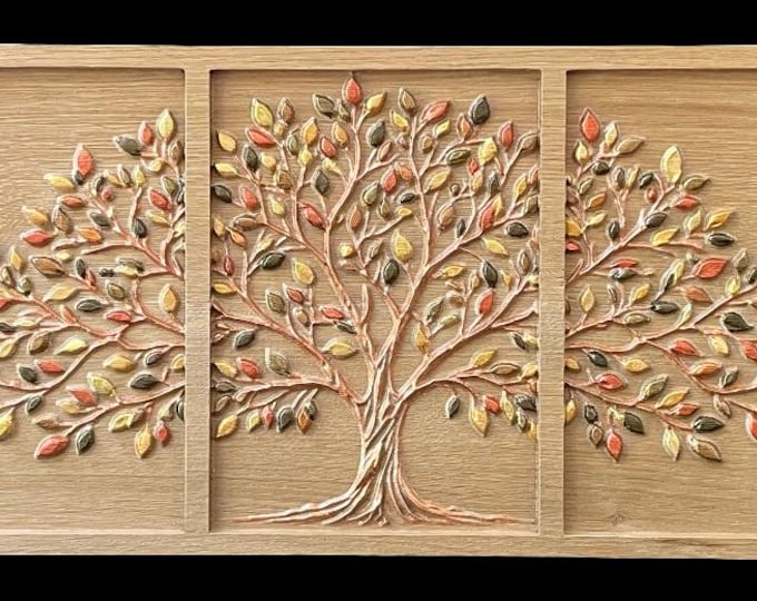 Tree of Life  - Wood carved wall sculpture