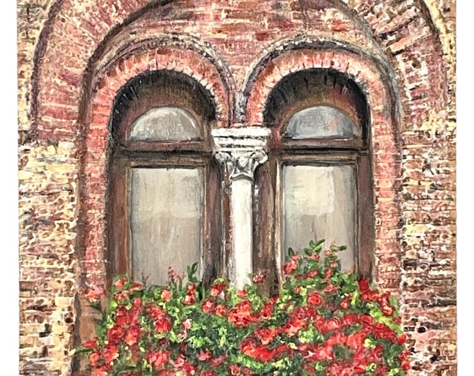 Wood Carved Art - Tuscan Window
