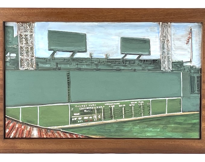 Wood Carved Artwork - Green Monster
