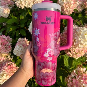 Stanley Hand Painted Tumbler 40oz - Summer Pink/Florals
