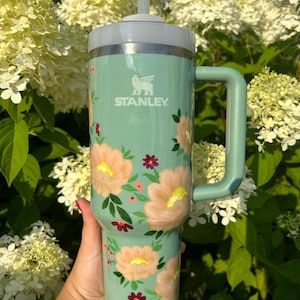 Stanley Hand Painted Tumbler 40oz - Summer Flowers