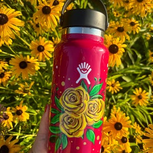 Hydro flask Hand Painted Tumbler 40oz - Summer Flowers