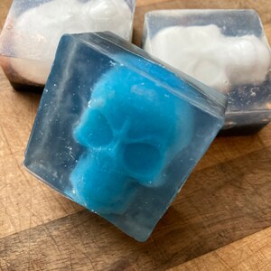 Skull mini soap bar: great for gift bag, stocking stuffer, kids gift