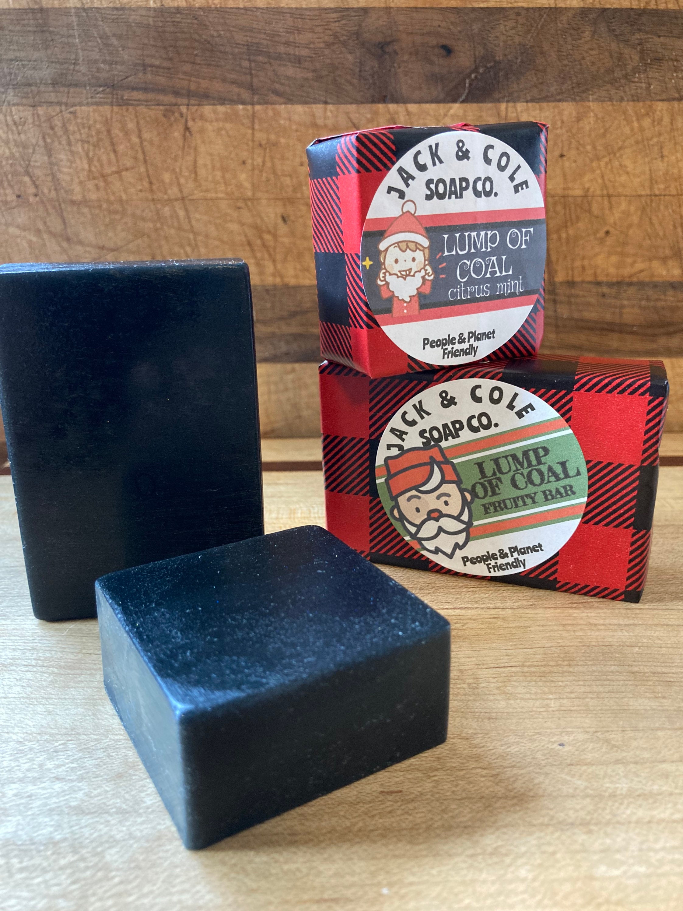 Set of 4 Merry Christmas Black Lump of Coal Money Soap With Real Money  Inside 1, 5, 10, 20 or 100, Pine Scented Stocking Stuffer 