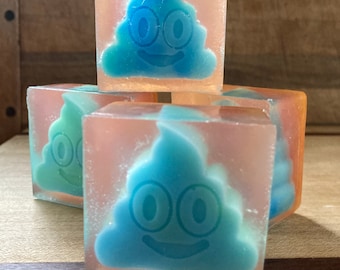 Funny Poop Emoji Glycerin Soap, Gag Gift Party Favor