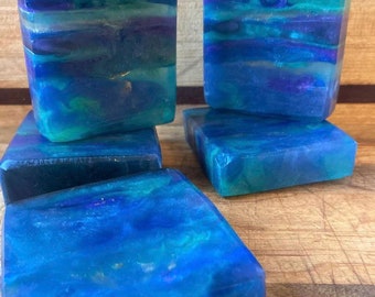 Northern lights  aurora borealis Citrus mint soap bar